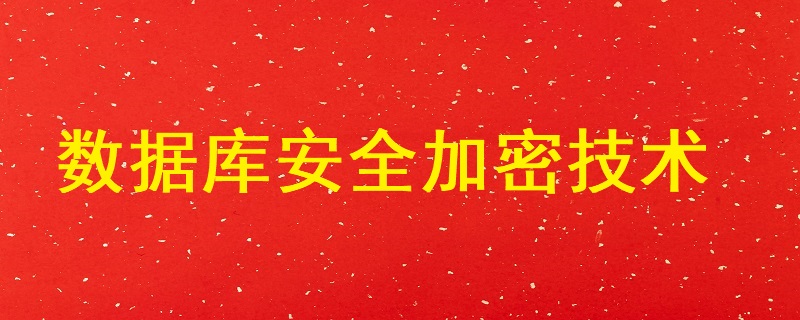 數(shù)據(jù)庫(kù)安全加密技術(shù)